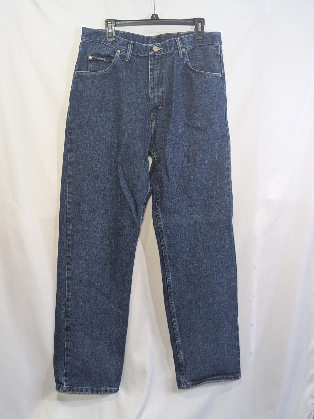 Wrangler Men’s Jeans 36x34 Blue Denim Classic Straight Leg Western